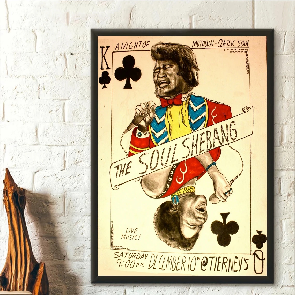 

James Brown The Soul Shebang, винтажная музыкальная фотография, Декор для дома, настенная живопись (без рамки)