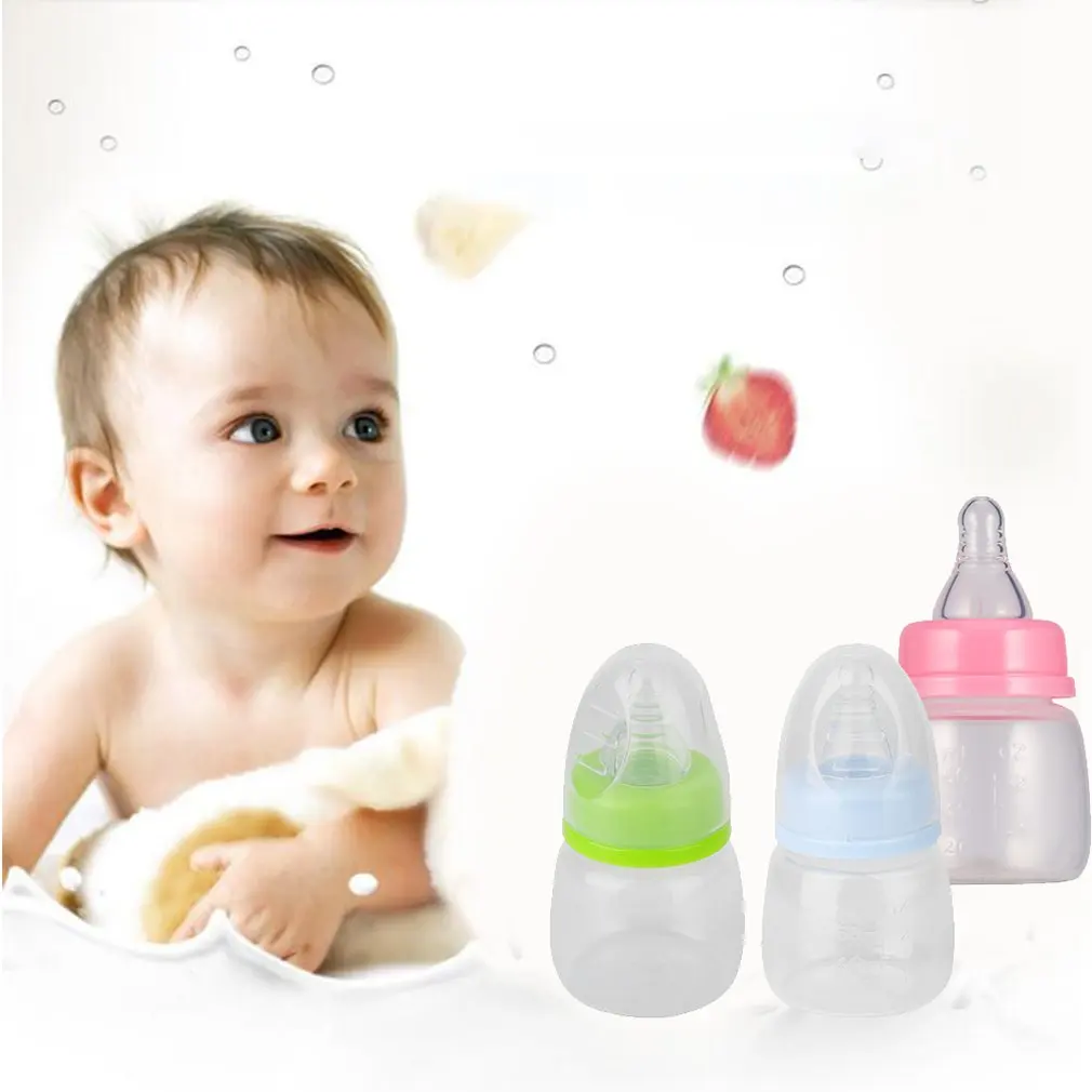 

Infant Baby Feeding 0-18 Months Feeder 60ML PP Nursing Juice Milk Mini Hardness Bottle Baby Bottles And Nipples