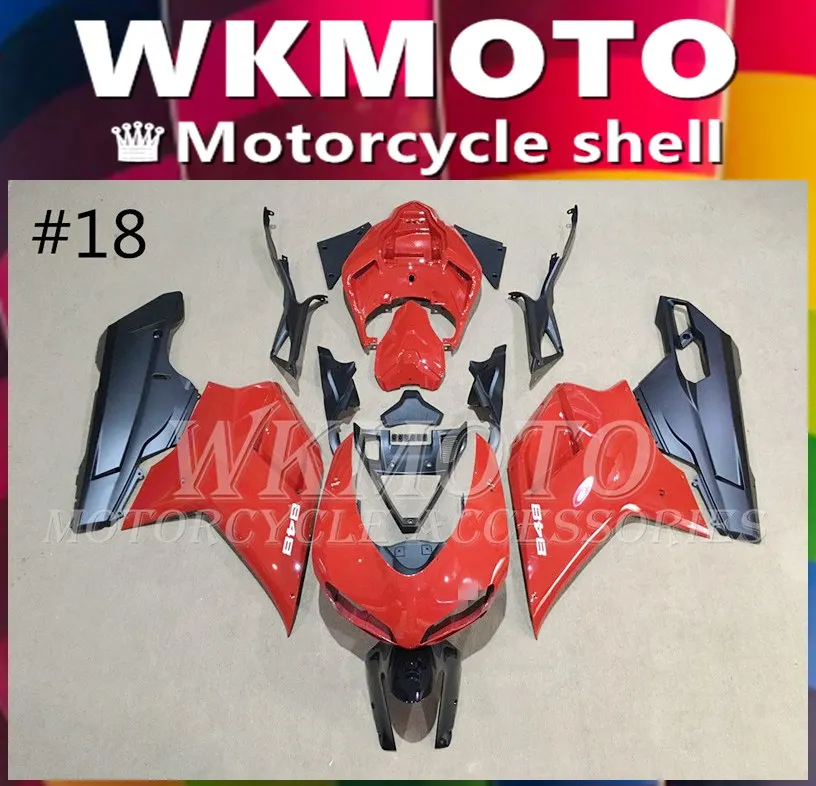 

Комплект обтекателей для мотоцикла DUCATI, комплект из АБС-пластика для кузова мотоцикла DUCATI 848 evo 1098 1198 1098 RS 2007 2008 2009 2010 2011