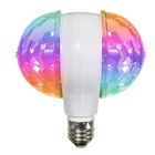 Вращающаяся Автоматическая RGB лампа E27, диско-лампа, Хрустальная сценическая лампа, праздничное освещение, для ночного клуба E26, стробосветильник ческий светодиодный светильник, диджея, 3 Вт
