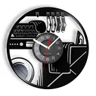 Прачечная настенные часы стиральная машина виниловых пластинок Паровая гладильная одежда домашний декор Washhouse Творческий Античная Стиль 7-Цвета светильник