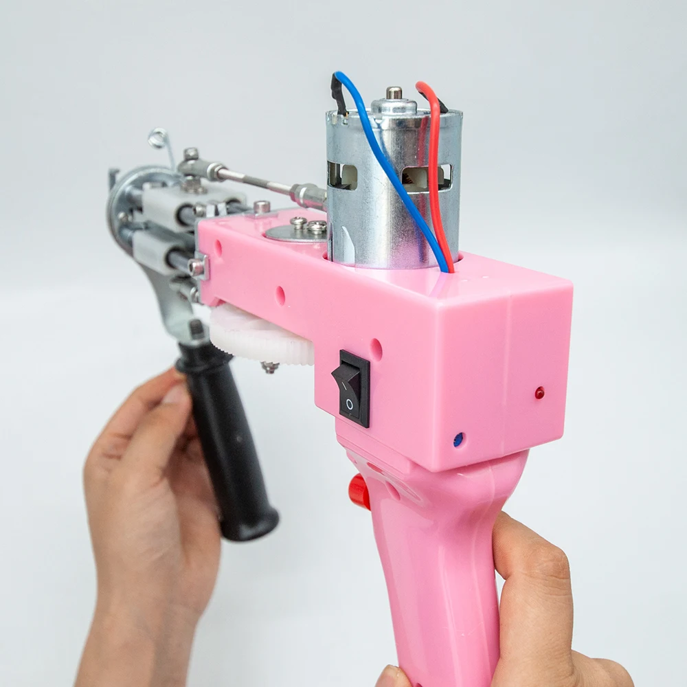 Pistola de tufting de alfombra el&eacute;ctrica, m&aacute;quina de flocado de alfombras, actualizaci&oacute;n 2 en 1, pistola de tufting-2