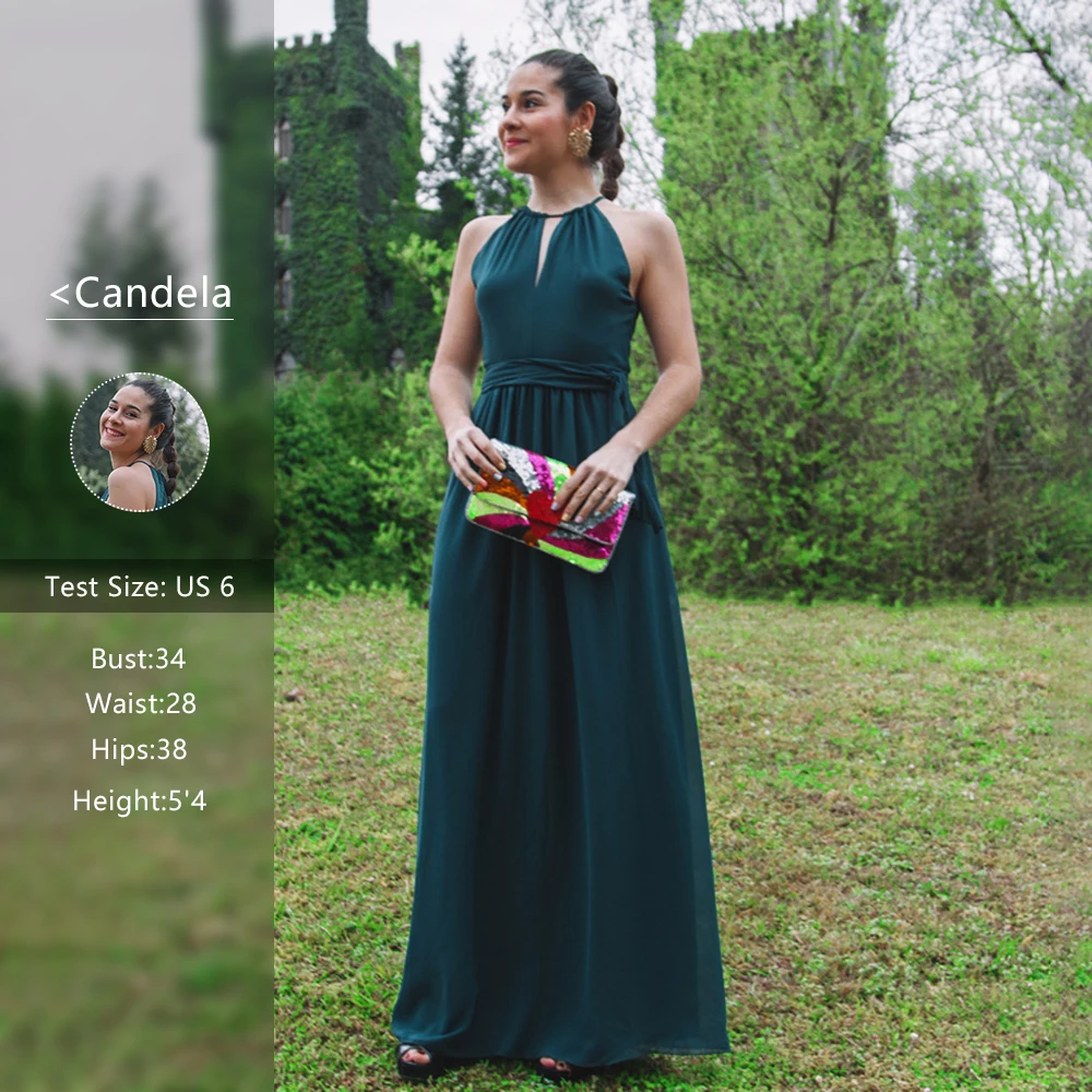 Babyonlinedress Высококачественные Красивые Платья Фиолетового Цвета С Лямкой На Шее