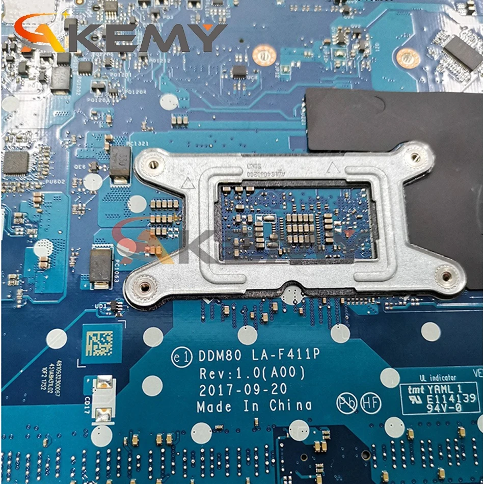 

Akemy DDM80 LA-F411P i3-7130U FOR Dell Latitude 5590 Laptop Motherboard CN-04H855 4H855 Mainboard 100%Tested