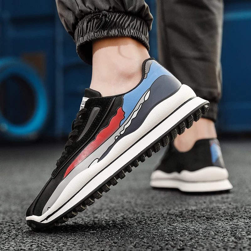 

2021 New Arrival Boy Sport Shoes Men Comfortable Sneakers Fashion Man Casual Shoes Breathable Air Mesh Sneakers Massage Tennis