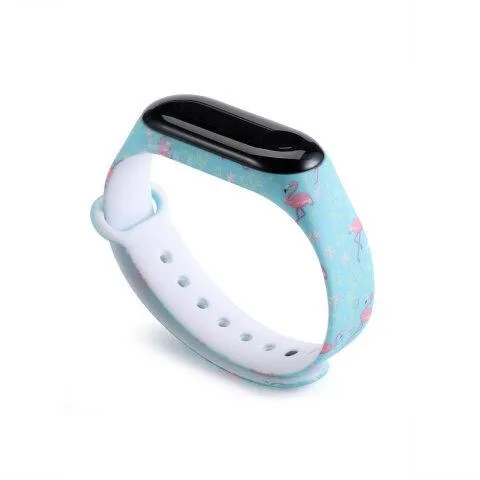 Цветной Xiaomi mi браслет 4 3 ремешок сменный Браслет для Xiaomi mi Band 4 3 силиконовый браслет correa mi 3 ремень Различные цветы - Цвет ремешка: crane