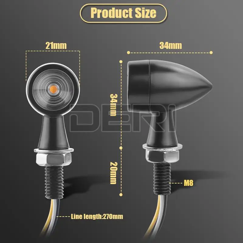 Светодиодный мини-указатель поворота для мотоцикла Красный стоп-сигнал DRL
