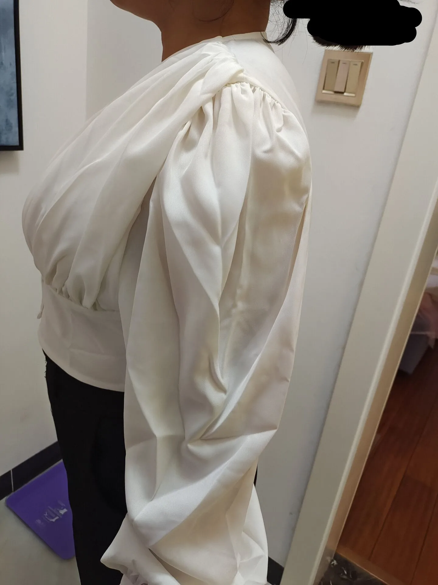 Блузка женская однобортная с V-образным вырезом приталенные Короткие ретро топы