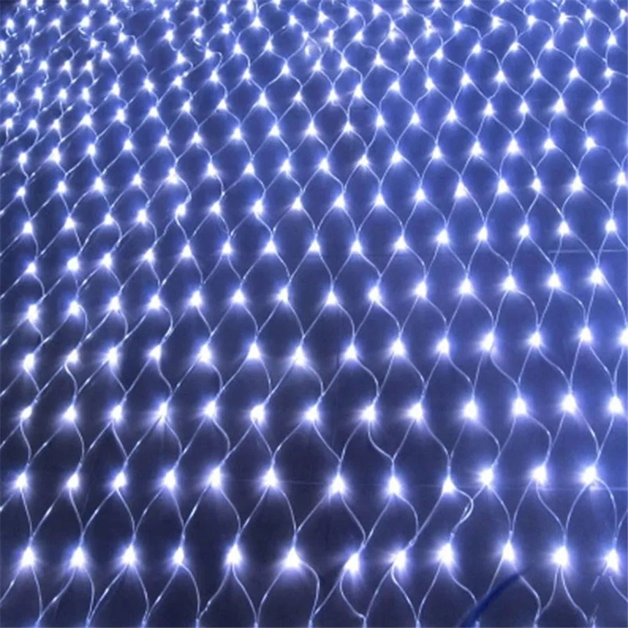 

Рождественская светодиодная сетчатая лампа Thrisdar, уличная сетчатая лампа s, 2x2 м, 3x2 м, 6x4 м, оконная занавеска, сосулька, праздничная Свадебная ...