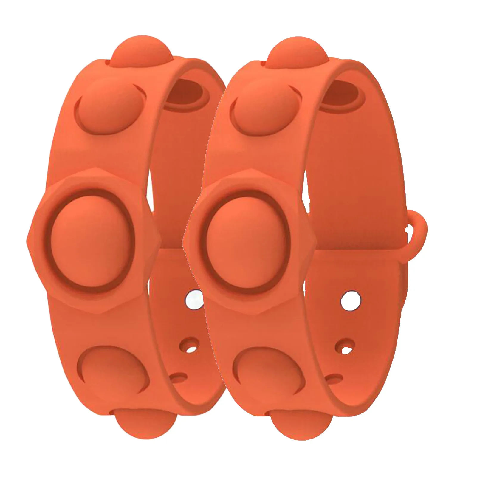 Комплект из 2 предметов хлопки жарко пуш ап пузырь Непоседа куб игрушки для взрослых, игрушка для снятия стресса игрушка антистресс Popit декомпрессии Флип брелок браслет с пузырьками - Популярные игрушки-антистресс для взрослых и детей