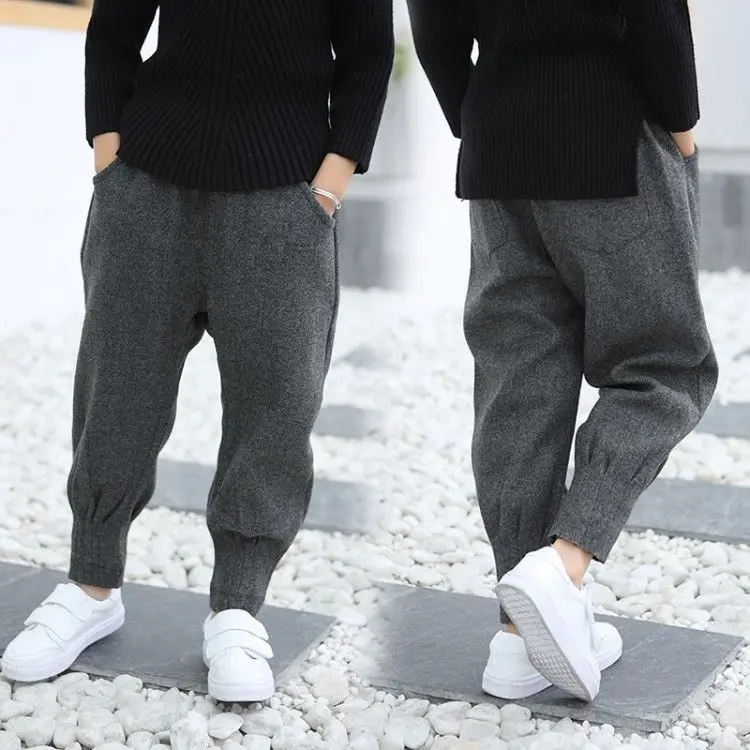 Брюки для девочек детская осенне зимняя одежда однотонные детские брюки