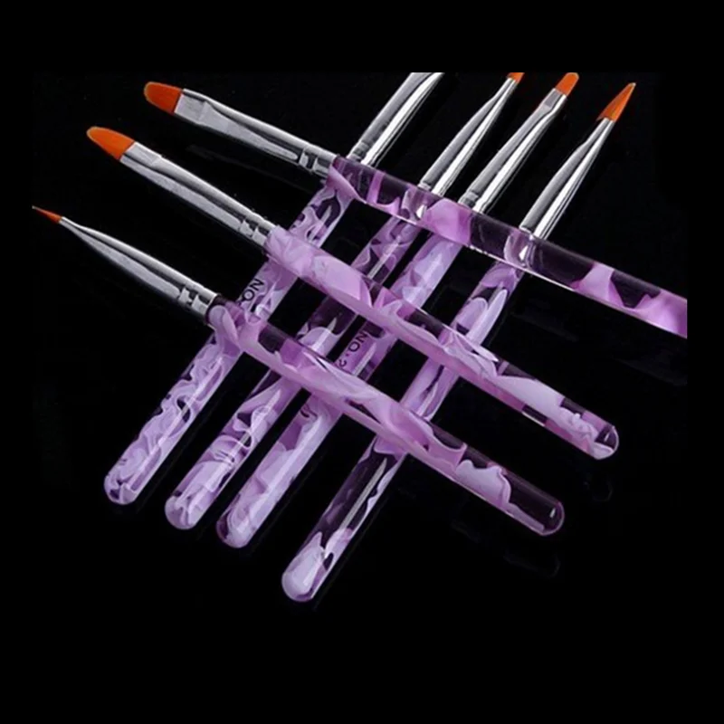 7 шт./компл. сделай сам инструменты для ногтей Новая мода плоский УФ-гель