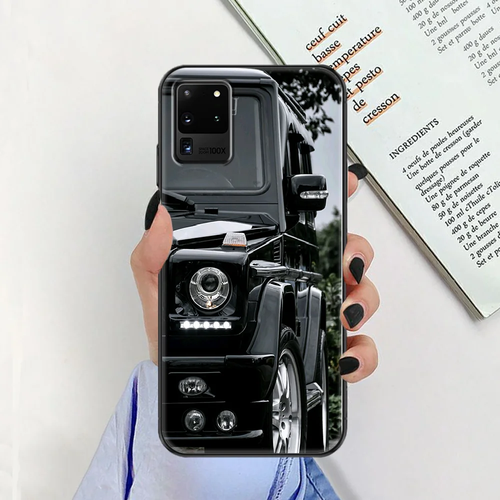

Sport CAR AMGs Phone case For Samsung Galaxy Note 4 8 9 10 20 S8 S9 S10 S10E S20 Plus UITRA Ultra black silicone cell cover