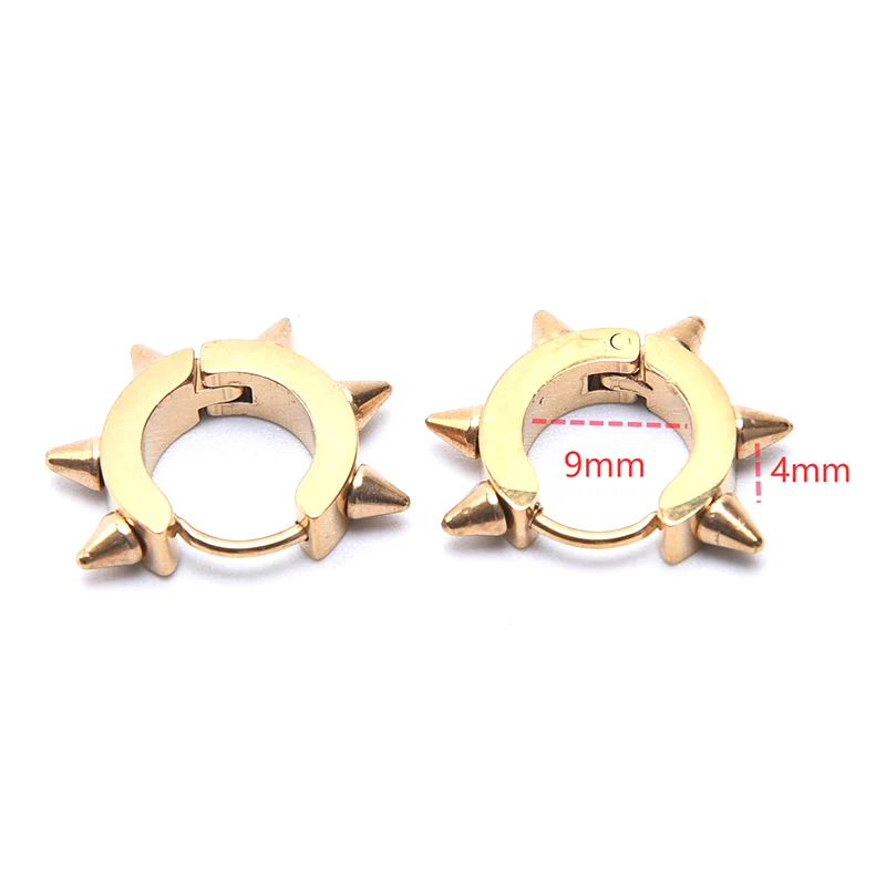 

Punk Spike Rivet Ear Studs Stainless Steel Earring Jewelry Gifts Accessories