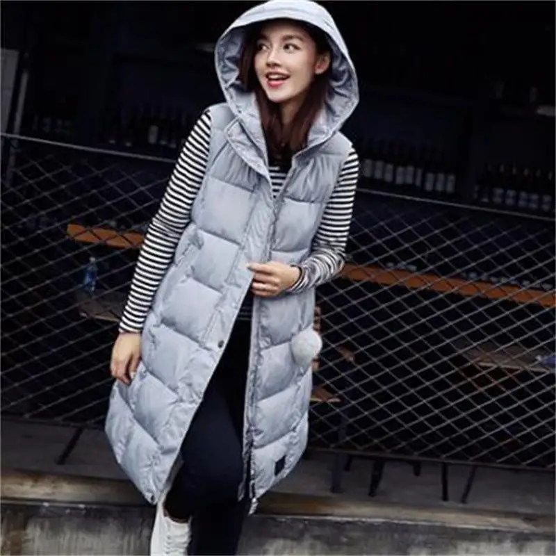 Новинка зимний теплый приталенный стеганый жилет в Корейском стиле Женский