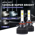 HLXG фаре Мини светодиодный h7 светодиодный головной светильник лампа автомобиля 12V 6000K 8000K 9005 HB3 9006 HB4 H8 H9 H11 светодиодные противотуманные лампы H4 luces далеко moto светильник