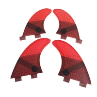 surfboard fin double tabs fins mgl size honeycomb fibreglass fin red color surf quilhas surf fins