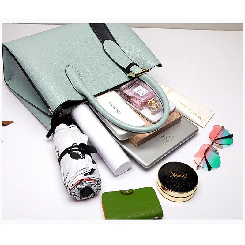 

2021 New Middle-Aged Women Large Capacity Handbag Fashion Ladies All-Match Shoulder Bags Luxury Elegant Messenger Bag