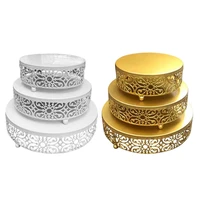 3 piece cake stand set dessert display cupcake stands for pastry european style cake stand wedding props cake tray iron art