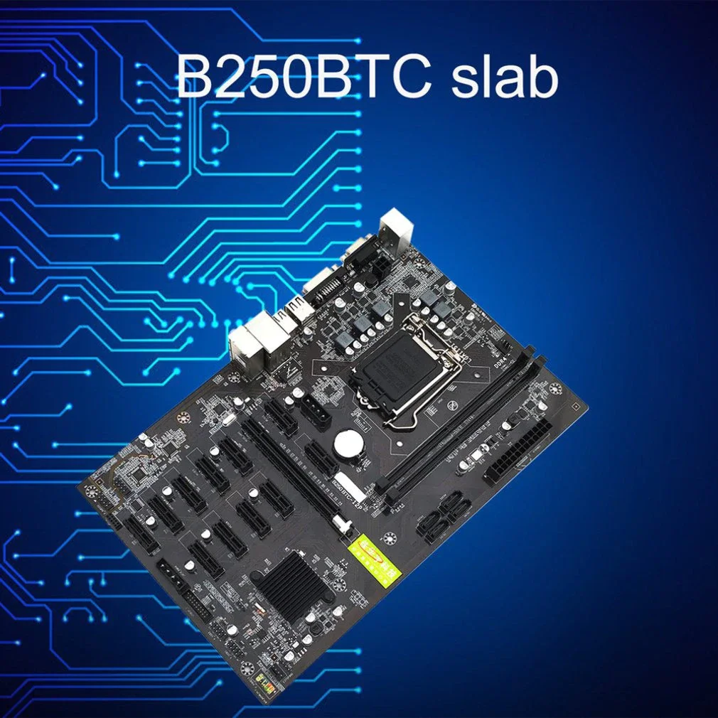 

2021 New B250 BTC Mining Machine Motherboard 12 16X Graph Card SODIMM DDR4 SATA3.0 Support VGA Compatible A08 21 Dropship