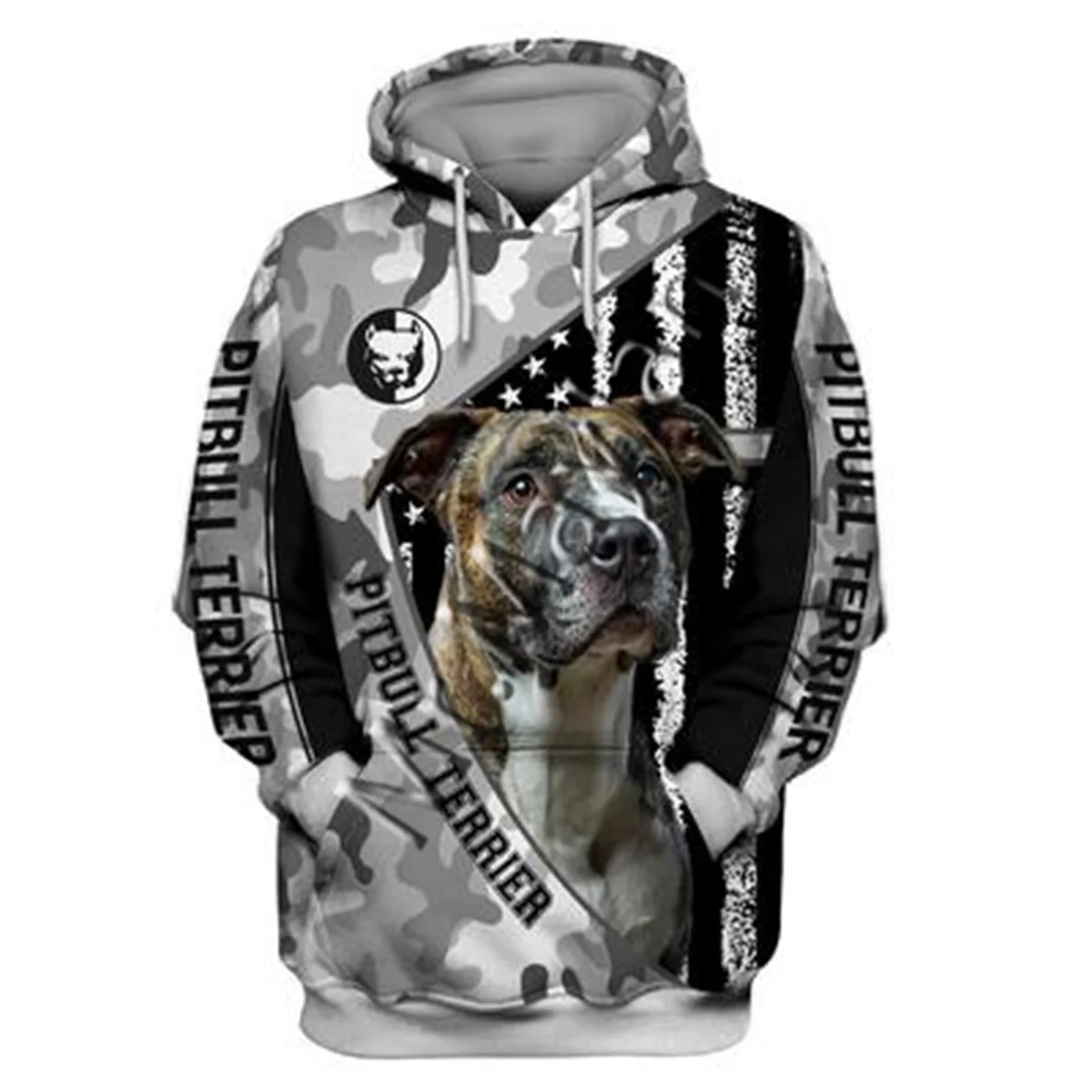 

Толстовки унисекс с 3d-графическим рисунком, свитшоты, художественная толстовка с рисунком собаки питбуля, Мужская/Женская Повседневная Ули...