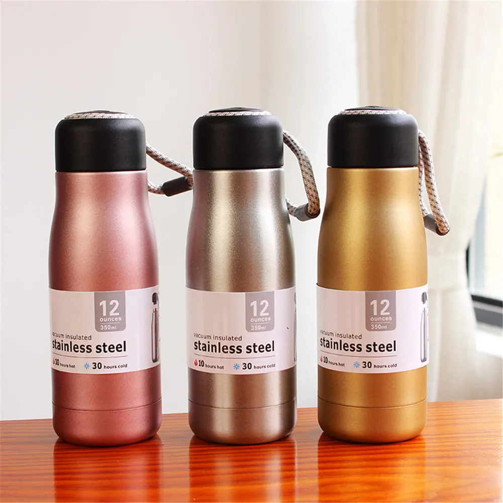 Портативный дорожный термос кружка 600 мл с двойными стенками из нержавеющей