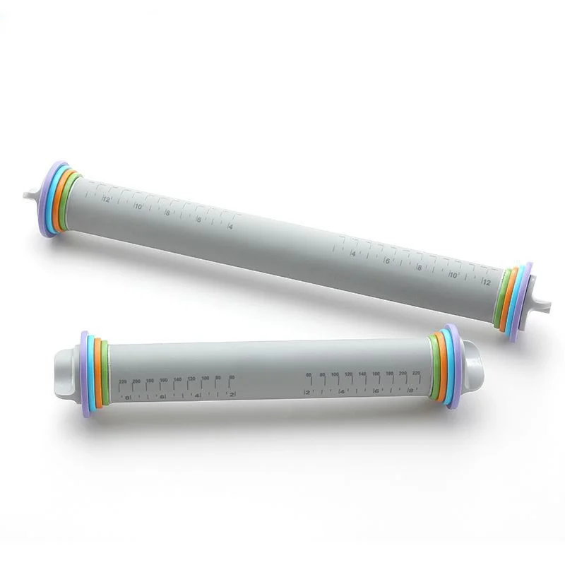 

Adjustable Rolling Pin Baking Tool Silicone Flour Stick Rolling Pin Cake Roller Thickness Rolling Pin Baking Accessories