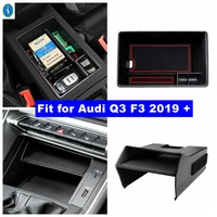 car accessories central control multifunction container storage box phone tray accessory cover fit for audi q3 f3 2019 2022