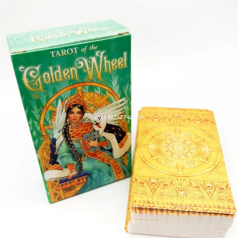

Tarot of the Golden Wheel 78 Cards Deck Tarot Board Game Family Party Oracle Dropship