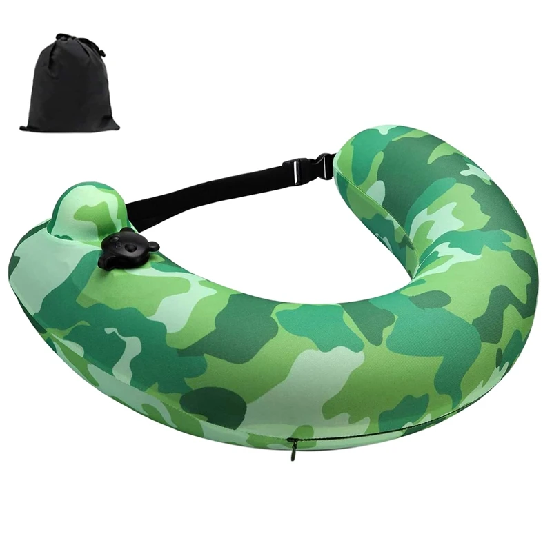 Swim Belt Inflatable Ring Portable Trainer Pool Float Travel Neck Pillow for Kids Adults | Спорт и развлечения