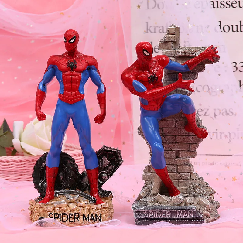 Горячие игрушки Marvel Мстители супер герой Человек паук Фигурки ПВХ человек паук фигурка Коллекционная модель игрушки 25 см