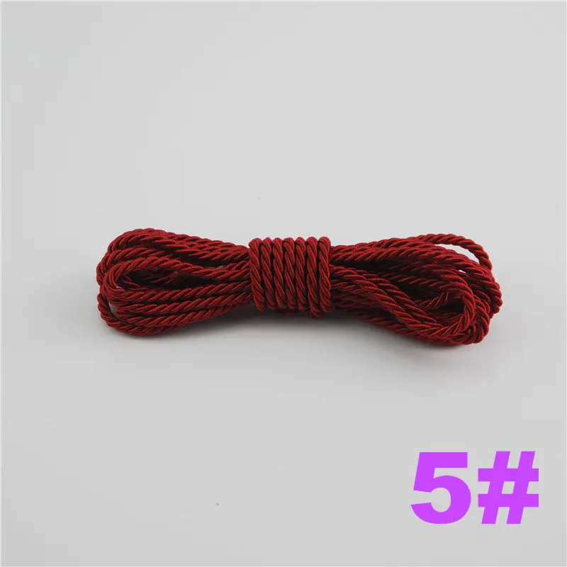 5 FASMILEY DIY Cord Jewelry findings 3 мм плетеный Канат мульти сплошной Цвет витая нить DIY аксессуары строка товарами на расстоянии до 20 м DS217 - Цвет: 5