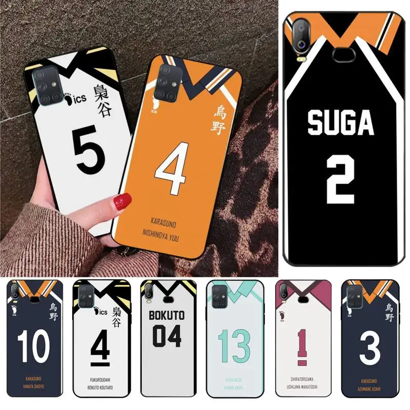 HAIKYUU пользовательский Джерси DIY Роскошный чехол для телефона Samsung A10 A20 A30 A40 A50 A70 A80