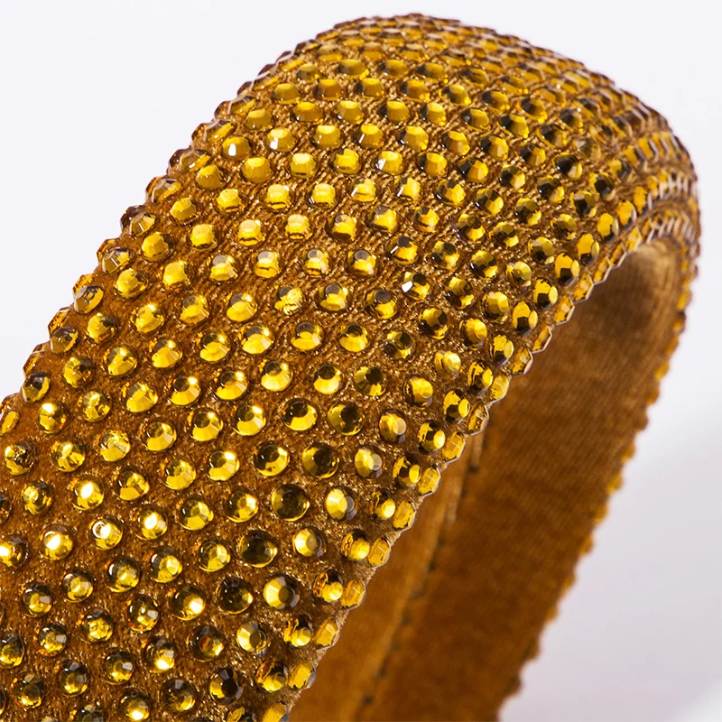 

Hot Full Crystal Luxury Hairbands Hair Accessories Sparkly Padded Rhinestones Headbands Headdress Women Headband