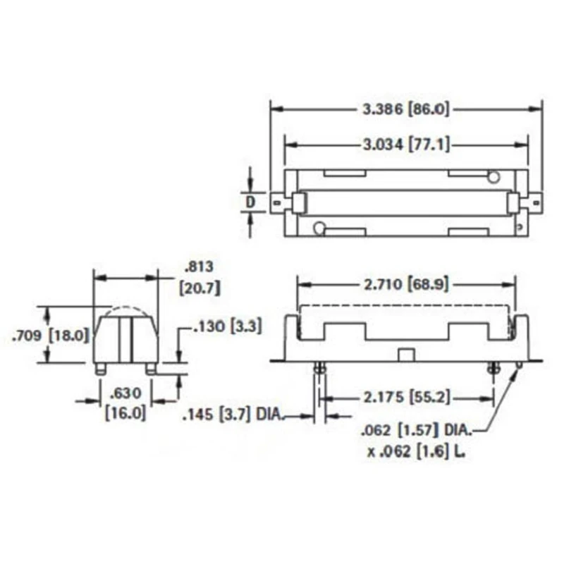 Чехол-накладка для одной батареи с кнопкой 18650 20 шт. проводами перезаряжаемый