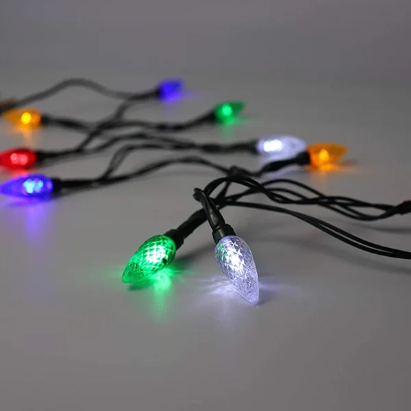 Новый Рождественский светодиодный usb-кабель для зарядки смартфона кабель