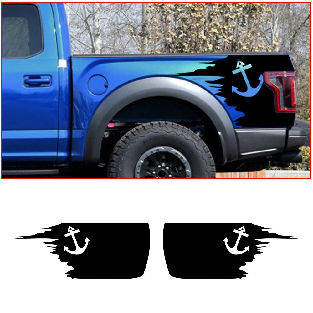 Автомобильная наклейка для пикапа грузовика контейнера боковые полосы комплект