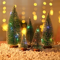 mini christmas tree led colorful desktop decorations novelty window display creative holiday lighting childrens christmas gifts