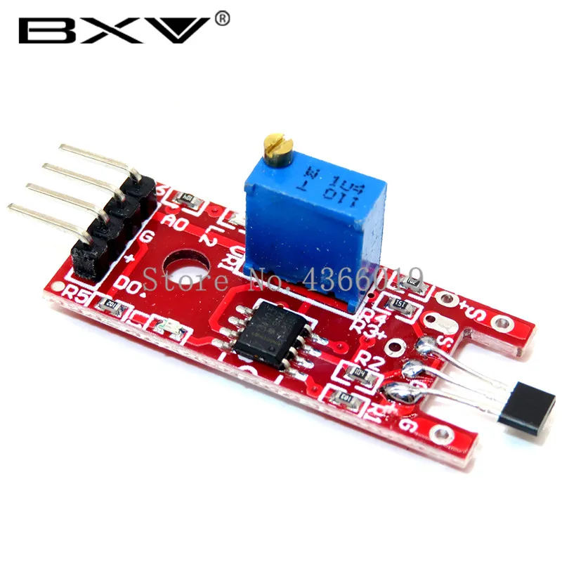 

4pin KY-024 Linear Magnetic Hall Switches Speed Counting Sensor Module for DIY Kit