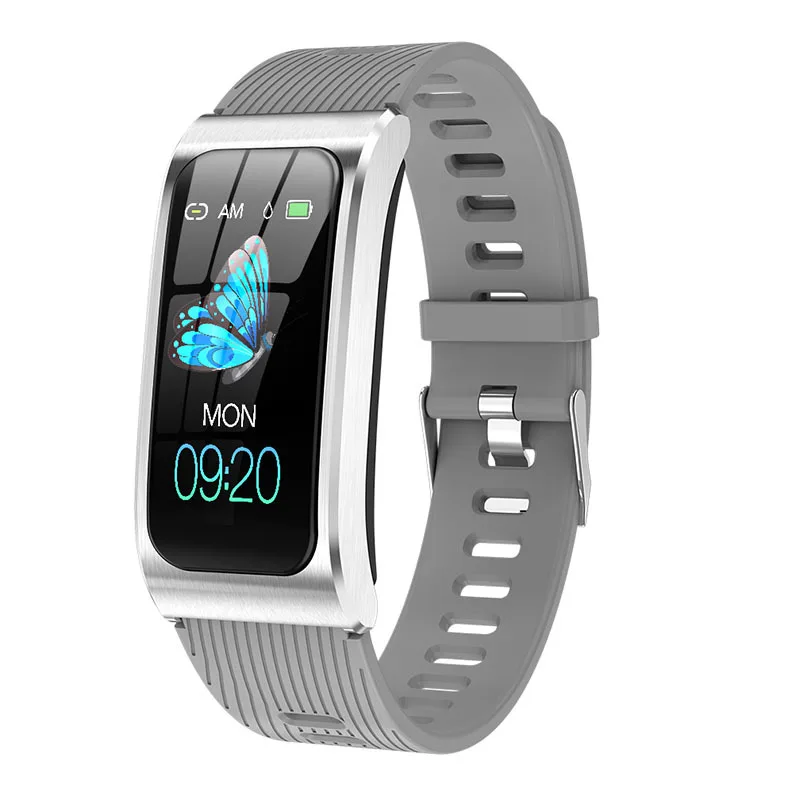Rastreador de Fitness Ip68 à Prova Pulseira Inteligente Cor Dip68 Água Relógio Freqüência Cardíaca Pressão Arterial Dispositivo Wearable Veres Ak12 1.14 Ips