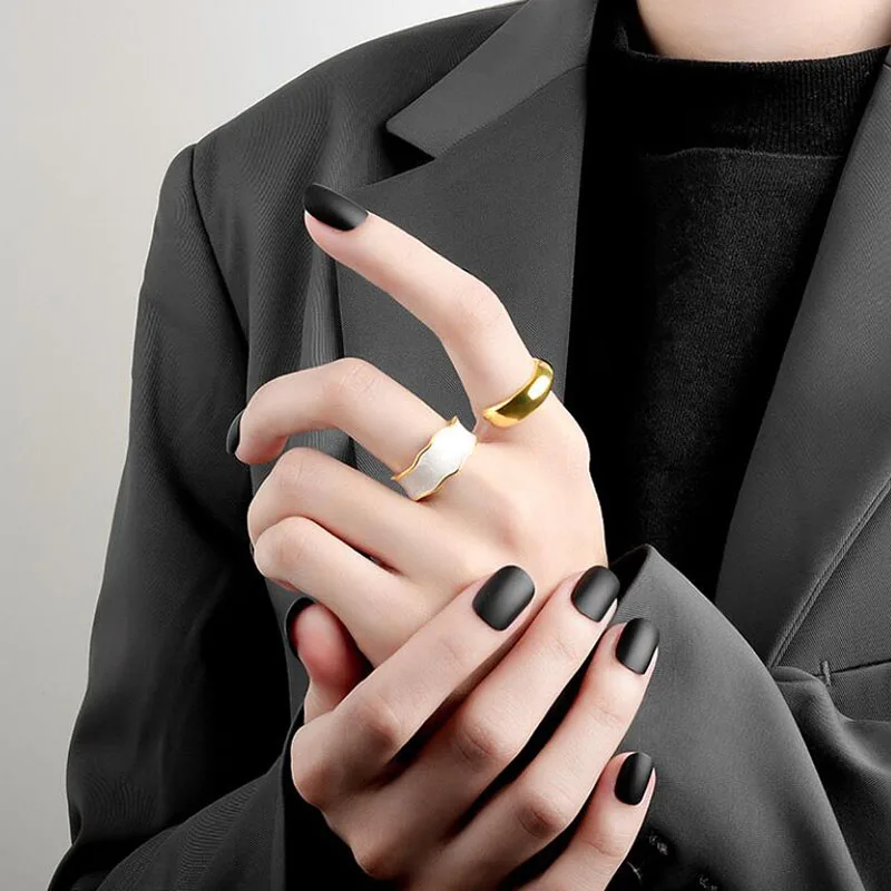 

2021 New Style 1Piece Opening Rings For Woman Fashion Jewelry European And American Wedding Party Sexy Ring Ins Ring Vintage