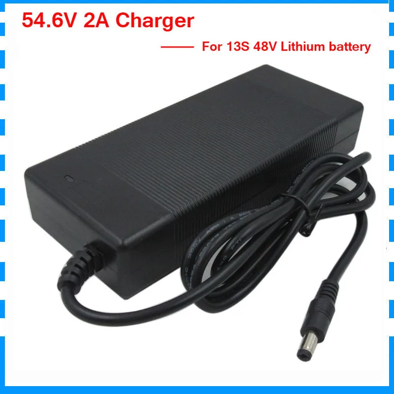 Литий ионное зарядное устройство 48 В 54 6 в 2 А|54.6v 2a charger|48v lithium battery48v |
