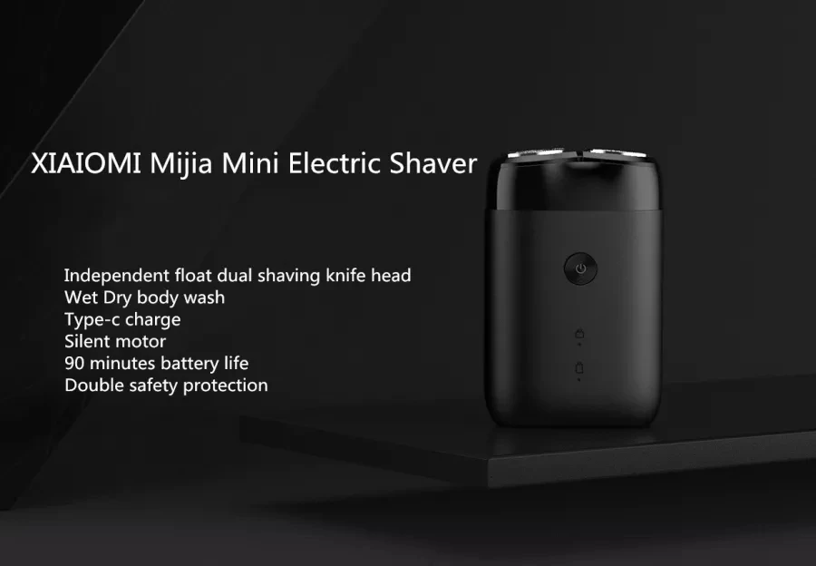 Xiaomi Mijia двойные поплавковые лезвия бритвенный type-C электробритва IPX7 водонепроницаемый тихий двигатель сухая влажная электрическая бритва