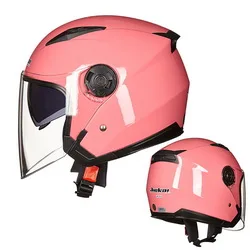 Pink Мотоциклетный шлем с открытым лицом Capacete мотоциклетный шлем cicleta Cascos Para мото гоночный мотоциклетный винтажный шлем C28 - Цвет: Pink