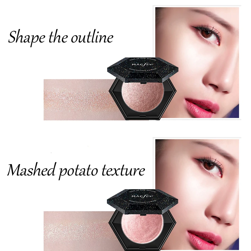 Осветительная пудра для лица палитра набор свечения бронзаторы и хайлайтеры