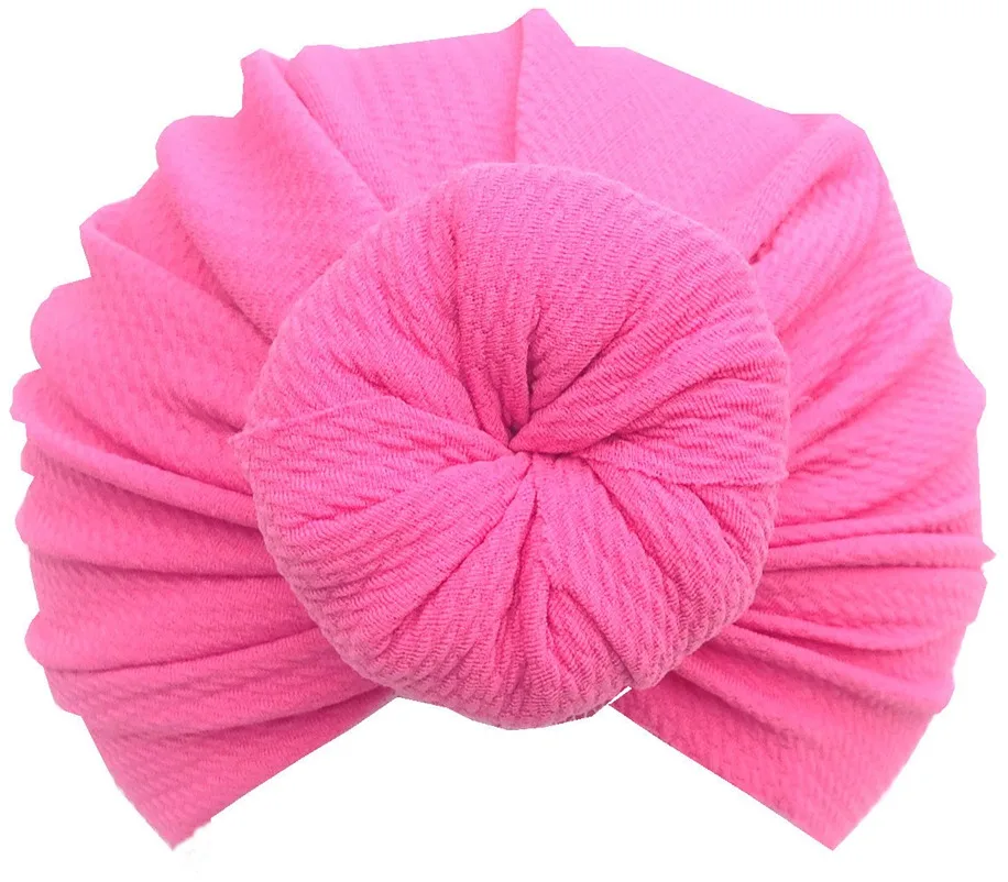 Kids Soft Corn Knotted Turban Elastic Donut Round Cap Beanies Stretch Headband Boy Girls Hair Band Hat Headwraps Headwear FD6636 | Детская