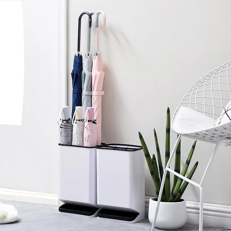 Creative plastic umbrella storage rack removable anti-skid anti-dumping six-hole grid long handle stand | Дом и сад
