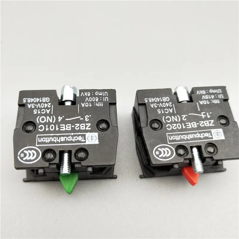 5 шт. переменный ток 600 В 10 А NC NO XB2/LAY5 ZB2 BE101C 102C кнопочный переключатель