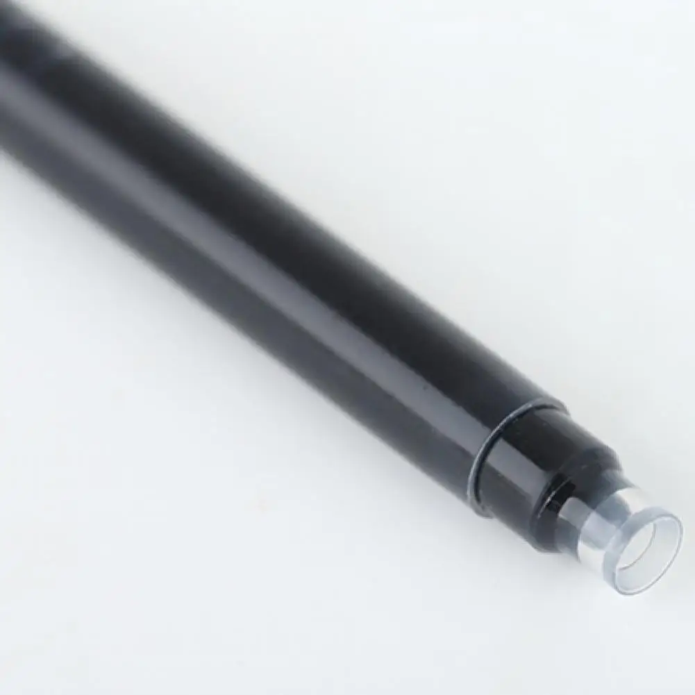 

6Pcs Students Office Writing Stationery Fountain Pen Black Blue Ink Cartridges Refills