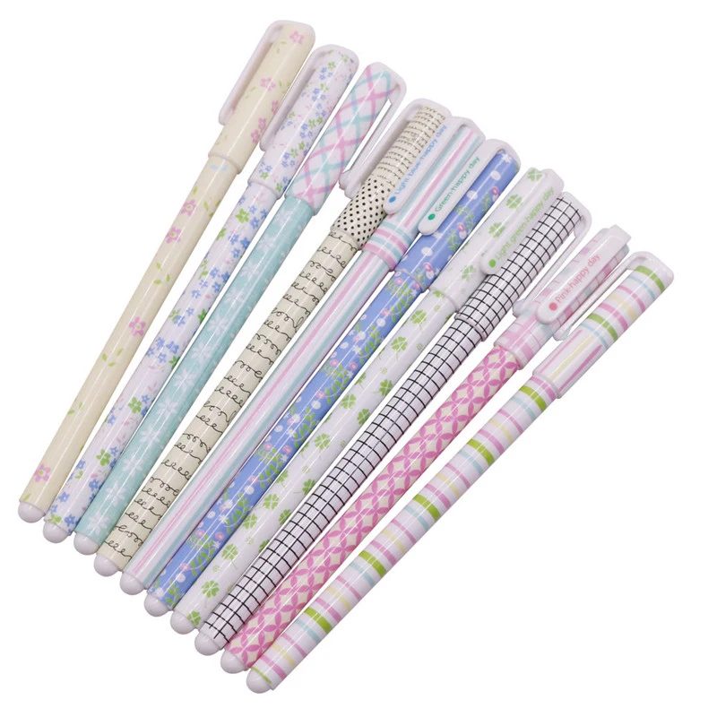 5 sets BG1702 50 шт./лот, цветные гелевые кавайные ручки, Boligrafos Kawaii Canetas Escolar, милая Корейская Милая канцелярия, гелевая ручка hello kitty - Цвет: 5 sets BG1702